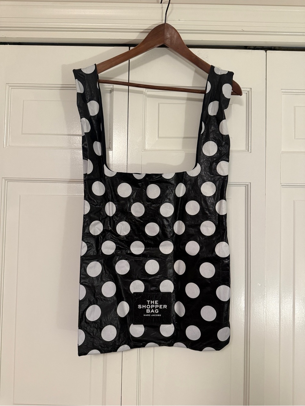 Marc Jacobs Black & White Polka Dot Shopper Tote